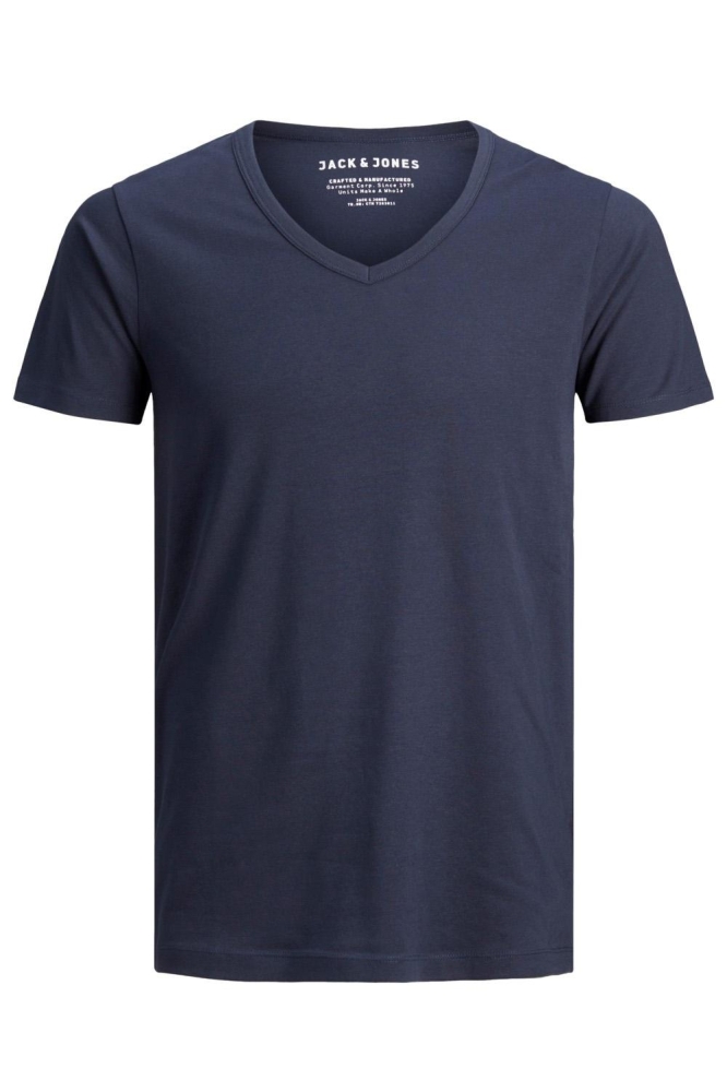 BASIC V-NECK TEE S/S NOOS 12059219 Navy Blue